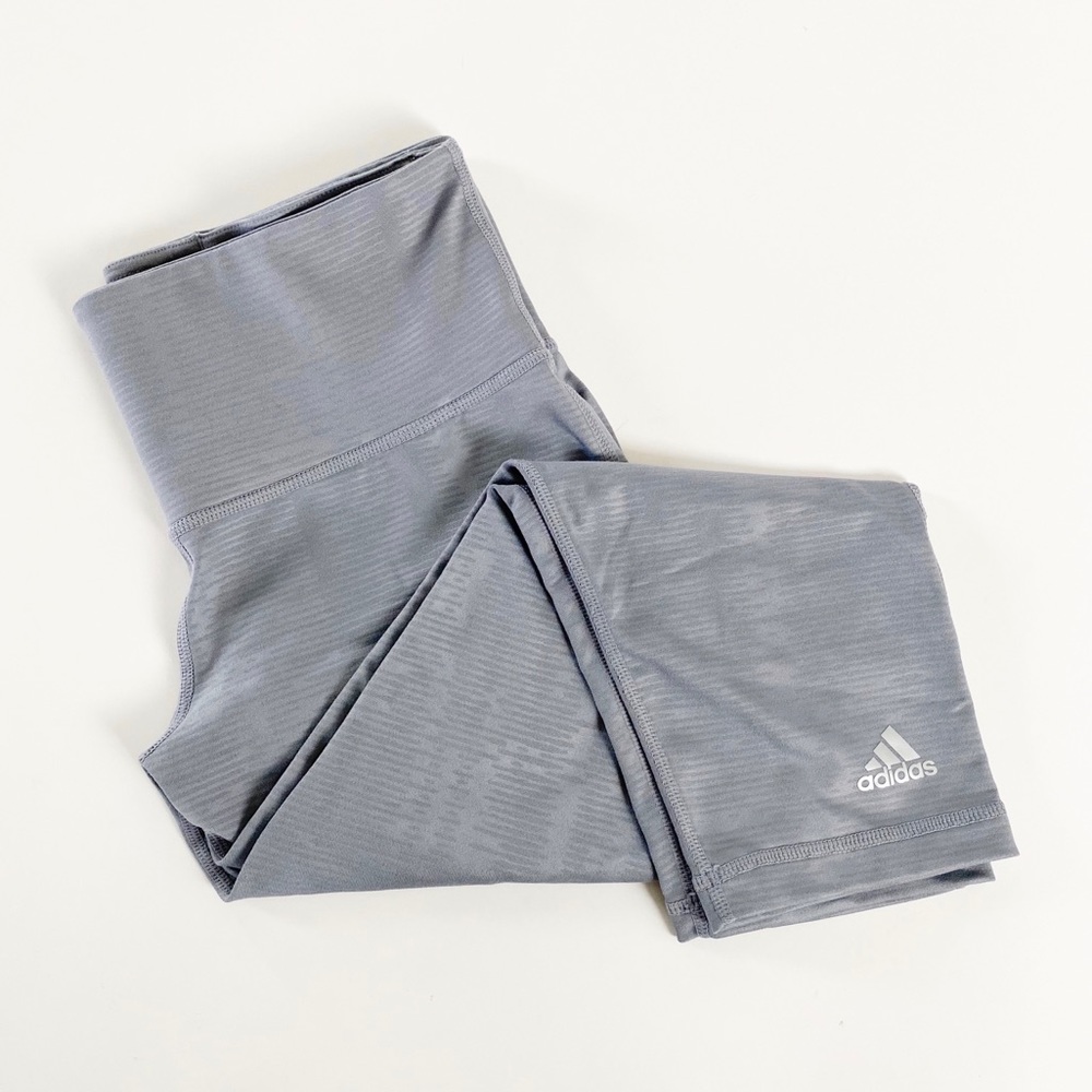 Adidas Climalite Cropped Leggings Gray
